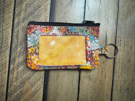 Wildflower Mini Wallet Keychain